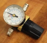 Coil Hose MR1 1/8" Regulator With 8700-160 Pressure Gauge Used. Fixed Price $7.99.