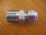 New Parker A-lok Stainless Steel Tube Fitting Adapter 6MSC8N-316. Fixed Price $11.95.
