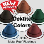 Colored Dektite Round Epdm Pipe Flashing. Fixed Price $27.95.