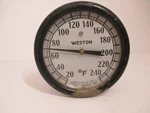 Vintage Weston 20 - 240 Degree F Model 222D 5" Round Temperature Gauge Usa. Fixed Price $56.00.