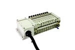 Smc (8) VQ2201-5B, (2) VQ2101-5B Solenoid Valve Manifold 0.1 0.7MPA. Fixed Price $180.00.