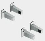 2 Pair Donner P5100 Towel Bar Brackets Square 3/4" Creative Creations By Moen. Fixed Price $10.95.