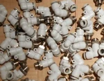 (25 Pcs) APL8-G02 Flomax Greyline 1/4 To 8MM Male Stud Elbow Parallel. Fixed Price $59.99.