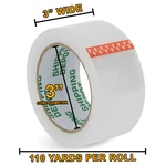 Shipping Depot Carton Box Sealing Clear Packing Tape 3" 110 Yds Up Tp 96 Rolls. Fixed Price $1622.35.