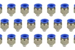 100X Temco Pneumatic Air Quick Push To Connect Fitting 1/8" Npt 1/2" Hose Od. Fixed Price $91.00.