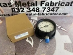 Ametek 1981 Pressure Gauge 30INHGVAC-0-150PSI Conn. 1/2 Anpt Lm Size 4. Fixed Price $55.00.
