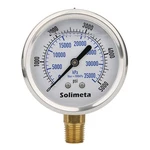 Oil Filled Hydraulic Pressure Gauge Psi 0-5000 Pa 1/2 Npt Baffled. Fixed Price $24.03.