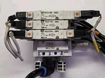 Smc VVQZ2000-10A-5 Pneumatic Assembly W/VQZ2450-5MO, VQZ2150-5MO, VQZ2250-5MO. Fixed Price $149.99.
