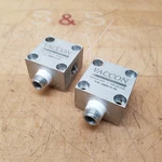 Lot Of 2 Vaccon MBB14-40 Manifold Block, 1/4" Npt Used. Fixed Price $9.49.