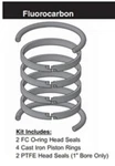 Parker Hannifin Compatible Piston Ring Seal Kit (viton) 1" Bore PR102H0005. Fixed Price $94.31.