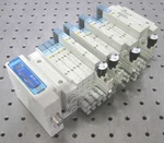 C202673 Smc Valve Manifold (13) SY3300T Solenoids, EX260-SIL1 Io-link Interface. Fixed Price $200.00.