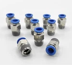 Straight Tube Od X 1/4" Npt One Touch Push Connect Pneumatic Fitting, 10. Fixed Price $14.85.