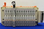 Smc SS5V1-1010983-03-1 Station Valve Manifold Block Assembly Qty 14 SV1100-5FU. Fixed Price $44.97.