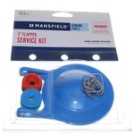 Mansfield 3" Universal Toilet Flapper Kit, 630-0207, Blue, Easy Install. Fixed Price $12.92.
