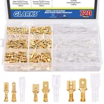 Glarks 720PCS 2.8MM 4.8MM 6.3MM And Female Wire Spade Connector Insu.... Fixed Price $20.82.