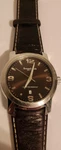 Kenneth Cole Quartz Analog Wristwatch Brown Leather Band Silver Case Men 50M. Fixed Price $22.27.