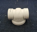 (qty 3) Holdrite TRPVC2A Testrite 2" Dwv Test/cleanout Tee - White. Fixed Price $35.96.