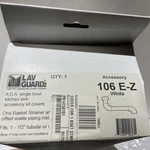 Lav Guard Pipe Cover Assembly Offset For Kitchen Sink 106 E-z F14. Fixed Price $18.00.