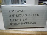 Pic Gauge PRO-201L-254F Glycerin Filled Bottom Mount Pressure. Fixed Price $20.00.