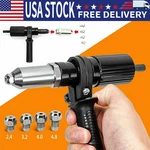Electric Nut Gun Cordless Drill Pop Adapter Riveting Riveter Insert Tool. Fixed Price $12.59.