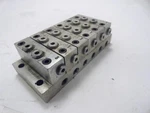 199116 Used; Lincoln MDL-UNKN92279 Valve Manifold (MM-10T)5; (MM5S)1. Fixed Price $63.23.