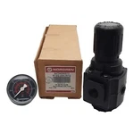 Norgren R73G-3AK-RFG Pressure Regulator, 20BAR In, 10BAR Out, 127SCFM, 3/8IN Ptf. Fixed Price $128.00.