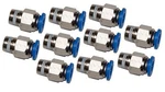 Tube Fitting Male Connector Push Connect, 1/4" X 1/8" Npt 10 Pcs. Fixed Price $11.11.