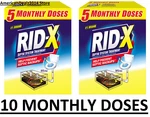 2 Pack Rid-x Septic Treatment, 5 Month Supply Powder 49 (total 98 Oz) Ridx. Fixed Price $51.74.