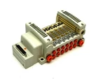 Smc VV5QC21-06N7FD0-S Pneumatic Manifold Base W/ D-sub Connector. Fixed Price $238.49.