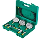 Hydraulic Pressure Test Kit 3 Gauges 6 Couplings Hoses Case. Fixed Price $45.97.
