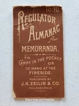 1890 Regulator Almanac J.h. Zeilin & Co. Dr. R.g. Langsdale Druggist Rising Sun. Fixed Price $32.99.