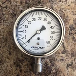 Ashcroft 35-1009-SW-04L-60# 3.5" Stainless Steel Pressure Gauge Psi. Fixed Price $24.95.