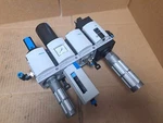 Festo Pneumatic Assembly Part No. 541268, 529186, 529853, 548714. Fixed Price $450.00.