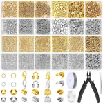 2384 Crimp Beads Supplies Tubes Jump Rings For Jewelry Making Bracelets. Fixed Price $21.89.
