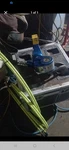 Hydraulic Pneumatic Industrial Torque Wrench Tool With Hoses Blue Heavy Duty. Fixed Price $1500.00.