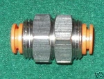 Smc KQ2E11-00-X2,3/8" Blkhd Union,nickel-plated Fitting. Fixed Price $6.55.