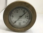 Ashcroft Duragauge 1079-A Brass Pressure 0-30 Psi 6 1/4 Industrial. Fixed Price $120.00.