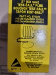 Cherne In. Rubber Test-ball Pipe Plug, Model # 270024. Fixed Price $14.00.