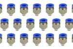 25X Temco Pneumatic Air Quick Push To Connect Fitting 1/8" Npt 1/2" Hose Od. Fixed Price $35.00.