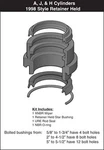 Miller Fluid Power 1-3/8" 051-KR074-138 Rod Bushing Seal Kit, Retainer Held 1998. Fixed Price $275.02.