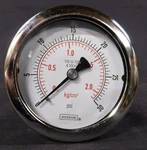 New Noshok 25-410 Psi Stainless Steel 2.5" Gauge 1/4" Npt 0-30 Nib. Fixed Price $45.00.