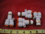 Smc KQ2U11-36S Lot Of (4) Fittings 3/8" Connector Y Union Nnb New. Fixed Price $23.00.