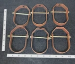 CT-65 Clevis Hanger 2" Cts Copper Plated Light Duty (lot Of 6) (marked With "g"). Fixed Price $21.75.