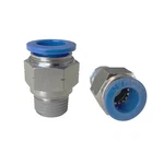 Pc 1/4 Tube X Npt One Touch Fittings, Pneumatic Lot 10. Fixed Price $9.85.