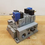 Port Valve Pneumatic Assembly, Parker H12VXBG0B9C Double Solenoid - Used. Fixed Price $82.12.