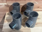 Lot Of Spears 801-211 D2467 Gray Pvc Tee 1/2 X New Usa Sch. Fixed Price $20.17.