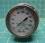 Ashcroft Intercooler Pressure Gauge W/ Saver, 0-200 Psi, St. Steel Case. Fixed Price $130.00.