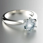 Gia Certified Round Cut Diamond 2.00 Carat Engagement Ring 18K White Gold. Fixed Price $23000.00.