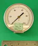 Moore Products Co 18968 Round Gauge 3/4" 0-100PSI. Fixed Price $19.95.