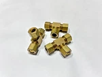 (3) 64X6 Weatherhead Brass 3/8" Tube Od Compression Union Tee. Fixed Price $16.99.
